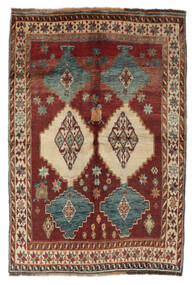  Shiraz Rug 138X202 Authentic
 Oriental Handknotted Dark Brown/Black (Wool, Persia/Iran)