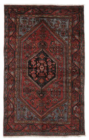  135X216 Zanjan Rug Black/Dark Red Persia/Iran 