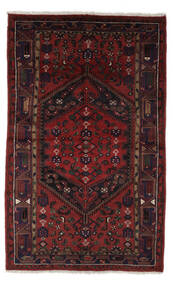  137X221 Zanjan Rug Rug Black/Dark Red Persia/Iran 