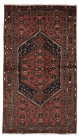  Zanjan Rug 124X216 Authentic
 Oriental Handknotted Black/Dark Brown (Wool, Persia/Iran)