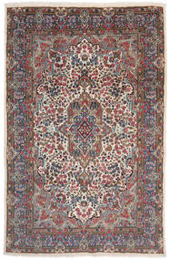  Kerman Rug 195X299 Authentic
 Oriental Handknotted Black/Dark Brown (Wool, Persia/Iran)