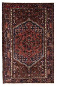  Zanjan Rug 132X206 Persian Wool Rug Black/Dark Red Small Rug 