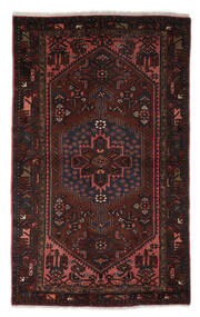  Zanjan Rug 132X214 Persian Wool Black/Dark Red Small 