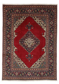  Tabriz Rug 204X280 Authentic
 Oriental Handknotted Black/Dark Red (Wool, Persia/Iran)