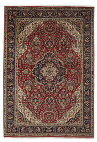  Tabriz Rug 200X290 Authentic
 Oriental Handknotted Black/Dark Brown (Wool, Persia/Iran)