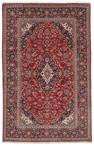  Keshan Rug 199X313 Authentic
 Oriental Handknotted Dark Brown/Black (Wool, Persia/Iran)