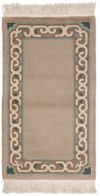  Nepal Original Rug 90X160 Authentic
 Modern Handknotted Brown/Dark Brown (Wool/Bamboo Silk, Nepal/Tibet)