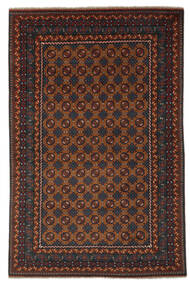  Afghan Rug 195X294 Authentic
 Oriental Handknotted Black/Dark Brown (Wool, Afghanistan)