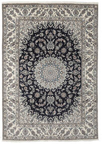  Nain Rug 248X354 Authentic
 Oriental Handknotted Dark Grey/Black (Wool, Persia/Iran)
