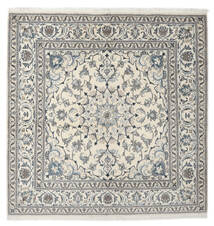  Nain Rug 194X196 Authentic
 Oriental Handknotted Square Dark Grey/Black (Wool, Persia/Iran)