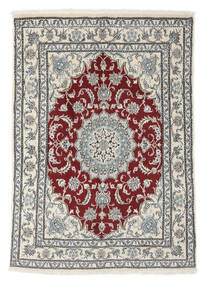  Nain Rug 141X202 Authentic
 Oriental Handknotted Dark Brown/White/Creme (Wool, Persia/Iran)