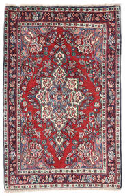  Hamadan Shahrbaf Rug 62X95 Authentic
 Oriental Handknotted Dark Red/Black (Wool, Persia/Iran)