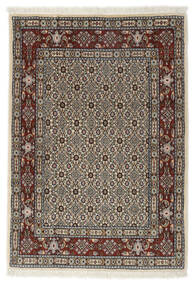  Moud Rug 84X120 Authentic
 Oriental Handknotted Dark Brown/Black (Wool/Silk, Persia/Iran)