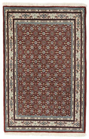  Moud Rug 77X119 Authentic
 Oriental Handknotted Black/Dark Brown (Wool/Silk, Persia/Iran)