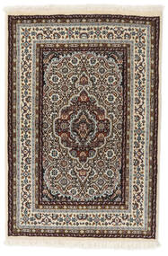  Moud Rug 60X89 Authentic
 Oriental Handknotted Black/Dark Brown (Wool/Silk, Persia/Iran)