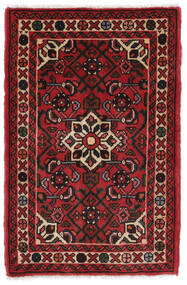  Persian Hosseinabad Rug Rug 62X94 Black/Dark Red (Wool, Persia/Iran)