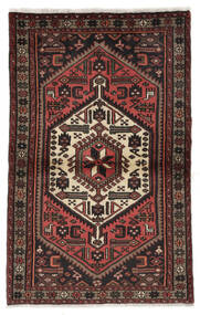  Hamadan Rug 98X155 Authentic
 Oriental Handknotted Black/Dark Brown (Wool, Persia/Iran)
