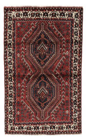  Shiraz Rug 101X165 Authentic
 Oriental Handknotted Black/Dark Brown (Wool, Persia/Iran)