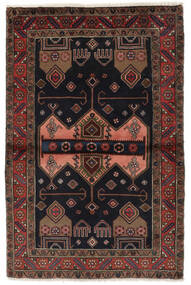 Authentic
 Rug Hamadan Rug 100X153 Black/Dark Red (Wool, Persia/Iran)