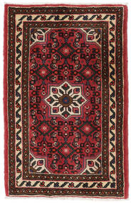  Persian Hosseinabad Rug Rug 59X92 Black/Dark Red (Wool, Persia/Iran)