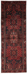  Hamadan Rug 105X297 Authentic
 Oriental Handknotted Hallway Runner
 Black/Dark Brown (Wool, Persia/Iran)