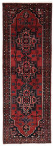  Hamadan Rug 104X303 Authentic
 Oriental Handknotted Hallway Runner
 Black/Dark Brown (Wool, Persia/Iran)