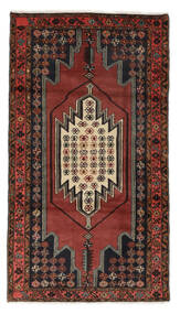  Hamadan Rug 102X185 Authentic
 Oriental Handknotted Black/Dark Brown (Wool, Persia/Iran)