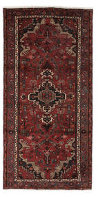  Hamadan Rug 98X200 Authentic
 Oriental Handknotted Black/Dark Brown (Wool, Persia/Iran)