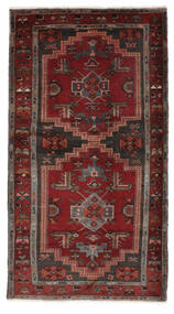  Hamadan Rug 115X209 Authentic
 Oriental Handknotted Black/Dark Brown (Wool, Persia/Iran)