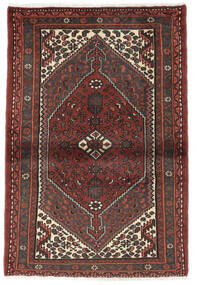  Persian Hamadan Rug 98X143 Black/Dark Red 