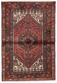  Persian Hamadan Rug 100X147 Black/Dark Red 