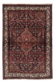  Persian Asadabad Rug 100X151 Black/Dark Red 