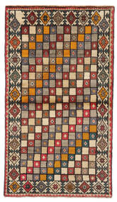  Qashqai Rug 104X183 Authentic
 Oriental Handknotted Dark Brown/Black (Wool, Persia/Iran)