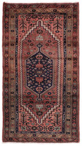  Oriental Hamadan Rug 107X195 Black/Dark Red (Wool, Persia/Iran)