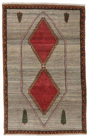  Qashqai Rug 104X163 Authentic
 Oriental Handknotted Dark Brown/Brown (Wool, Persia/Iran)
