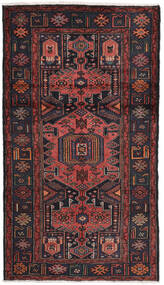  Hamadan Rug 110X197 Authentic
 Oriental Handknotted Black/Dark Brown (Wool, Persia/Iran)