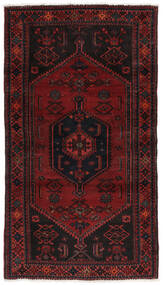  Hamadan Rug 103X189 Authentic
 Oriental Handknotted Black (Wool, Persia/Iran)