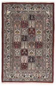  Moud Rug 101X153 Authentic
 Oriental Handknotted Black/Dark Brown (Wool/Silk, Persia/Iran)