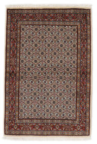  Moud Rug 93X148 Authentic
 Oriental Handknotted Black/Dark Brown (Wool/Silk, Persia/Iran)