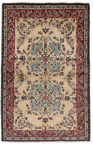 Keshan Rug 98X152 Authentic
 Oriental Handknotted Brown/Dark Brown/Black (Wool, Persia/Iran)