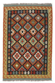  Kilim Afghan Old Style Rug 98X150 Authentic
 Oriental Handwoven Dark Red/Black (Wool, Afghanistan)