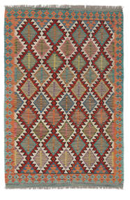  Kilim Afghan Old Style Rug 123X185 Authentic Oriental Handwoven Dark Red/Dark Green (Wool, )