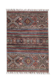  Shabargan Rug 80X116 Authentic
 Oriental Handknotted White/Creme/Dark Brown (Wool, Afghanistan)