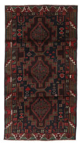  Baluch Rug 106X195 Authentic
 Oriental Handknotted Black/Dark Red (Wool, )