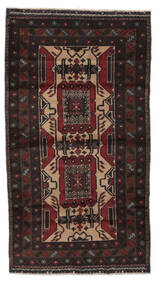  Baluch Rug 98X171 Authentic
 Oriental Handknotted Black/White/Creme (Wool, Afghanistan)