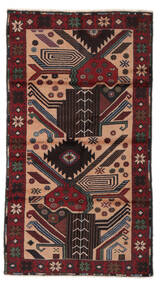 Baluch Rug 101X195 Authentic
 Oriental Handknotted Black/Dark Brown (Wool, Afghanistan)