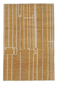  Contemporary Design Rug 193X291 Authentic
 Modern Handknotted Brown/White/Creme (Wool, Afghanistan)