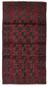 Baluch Rug Rug 106X200 Black/Dark Red (Wool, Afghanistan)