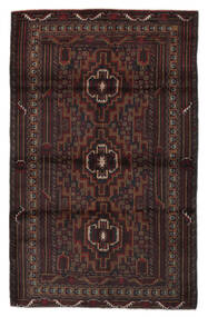  Baluch Rug 118X195 Authentic
 Oriental Handknotted Black/White/Creme (Wool, Afghanistan)