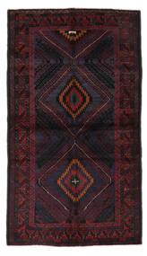  Baluch Rug 114X202 Authentic
 Oriental Handknotted Black/Dark Purple (Wool, Afghanistan)